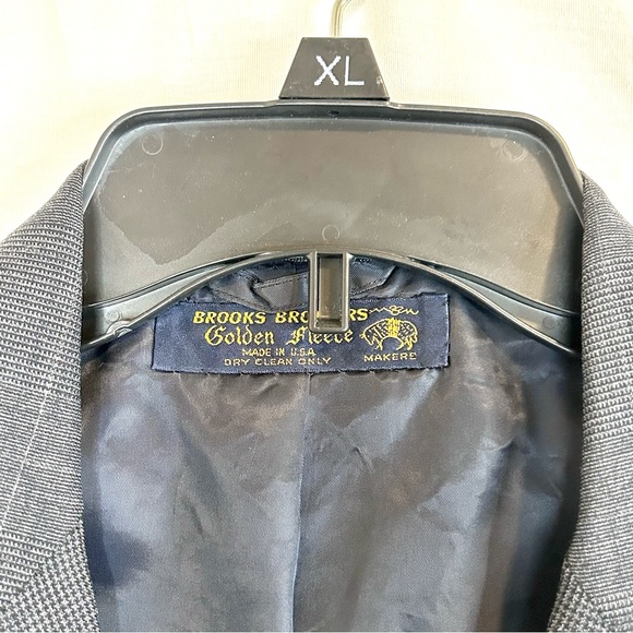 Brooks Brothers Golden Fleece Blazer Size 41L Long Sport Coat Wool Plaid Union - Picture 3 of 10